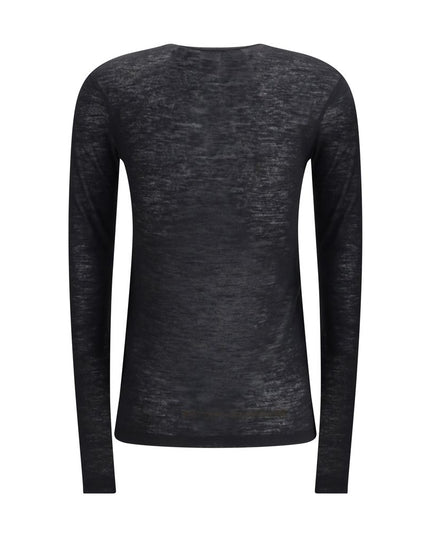 Saint Laurent Short-sleeved T-shirt in Cashmere and Silk