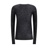 Saint Laurent Short-sleeved T-shirt in Cashmere and Silk