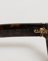 Dolce & Gabbana DG4379F Tortoiseshell Brown Acetate Geometric Shades Sunglasses