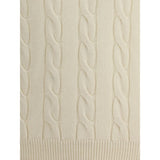 Aragona Cashmere White Cashmere Turtleneck