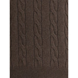 Aragona Cashmere Brown Cashmere Turtleneck