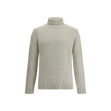 Aragona Cashmere Gray Alpaca Vicugna Pacos Turtleneck