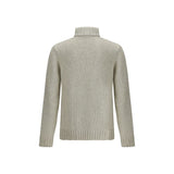 Aragona Cashmere Gray Alpaca Vicugna Pacos Turtleneck