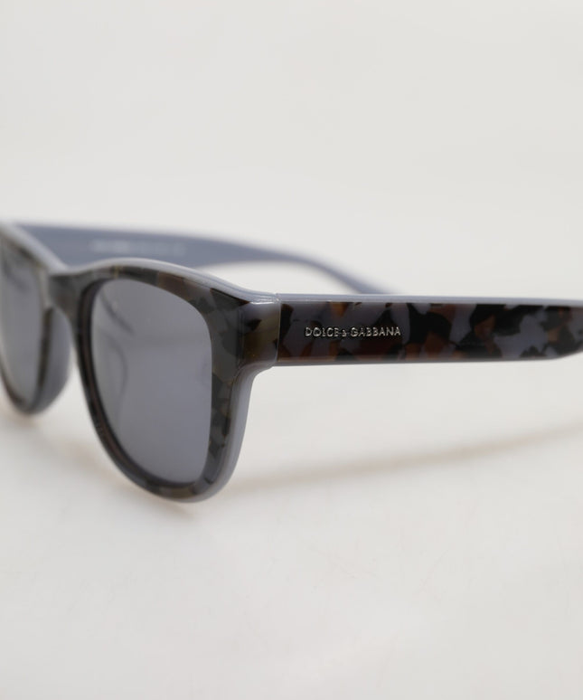 Dolce & Gabbana DG4284F Gray Tortoiseshell Blue Acetate Shades Sunglasses