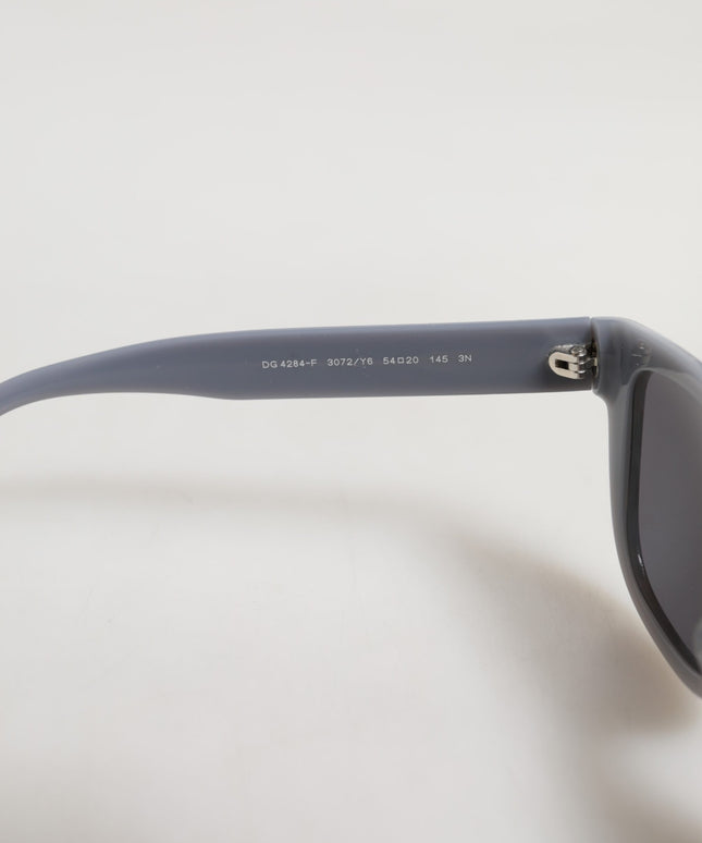 Dolce & Gabbana DG4284F Gray Tortoiseshell Blue Acetate Shades Sunglasses