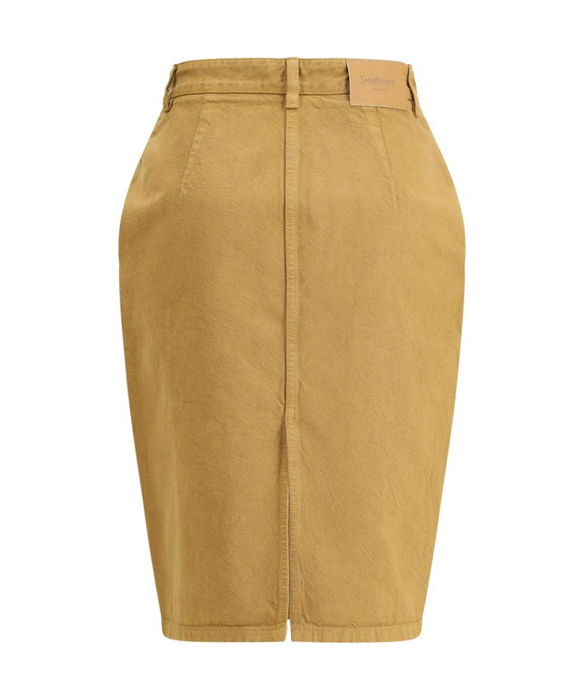Saint Laurent Denim Pencil Skirt