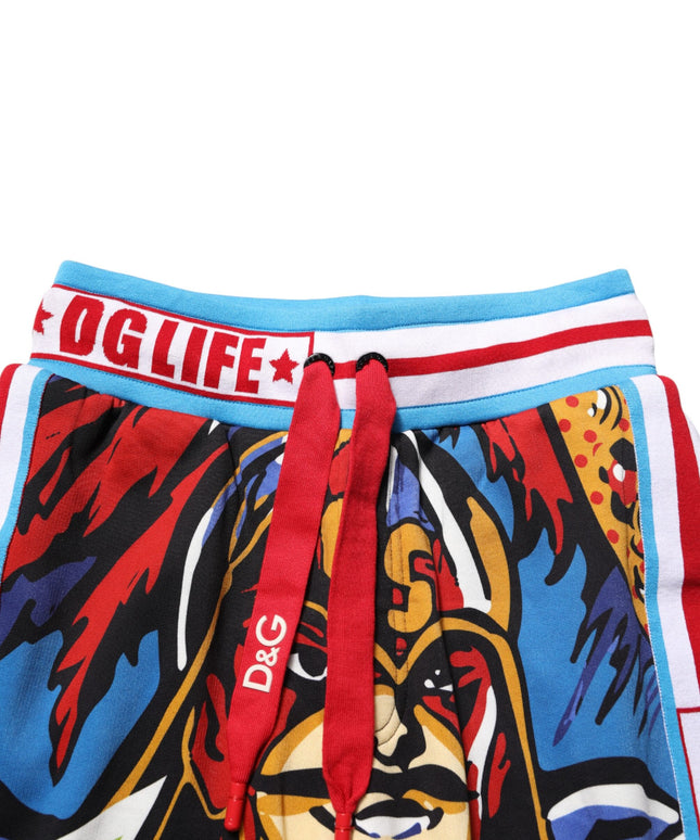 Dolce & Gabbana Multicolor Captain Sicily Men Bermuda Shorts
