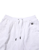 Dolce & Gabbana White Distressed Cotton Men Bermuda Shorts