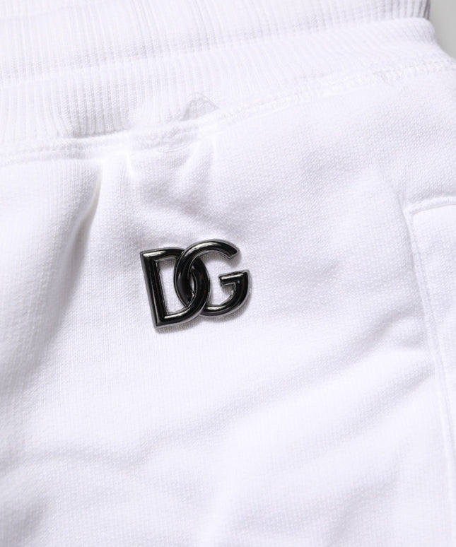 Dolce & Gabbana White Distressed Cotton Men Bermuda Shorts