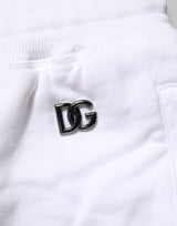 Dolce & Gabbana White Distressed Cotton Men Bermuda Shorts