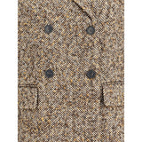 True Royal Brown Polyester Coat