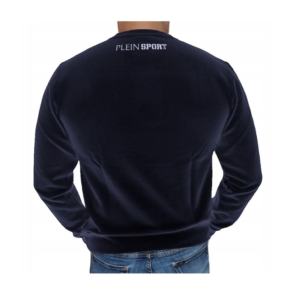 Plein Sport Blue Cotton Sweatshirt