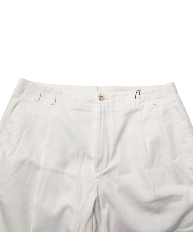 Dolce & Gabbana White Cotton Mid Waist Men Bermuda Shorts