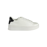 Gaelle Paris White Polyethylene Sneaker