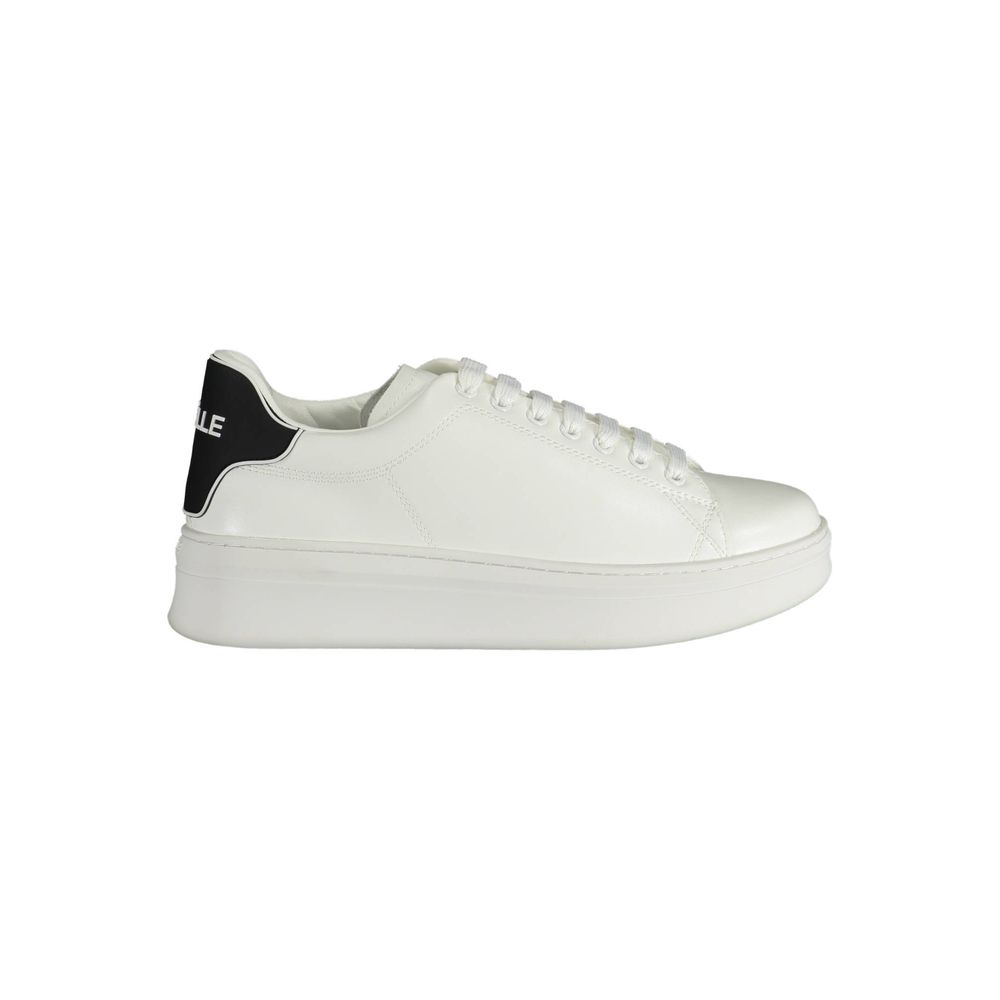 Gaelle Paris White Polyethylene Sneaker