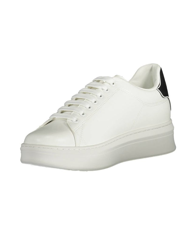 Gaelle Paris White Polyethylene Sneaker