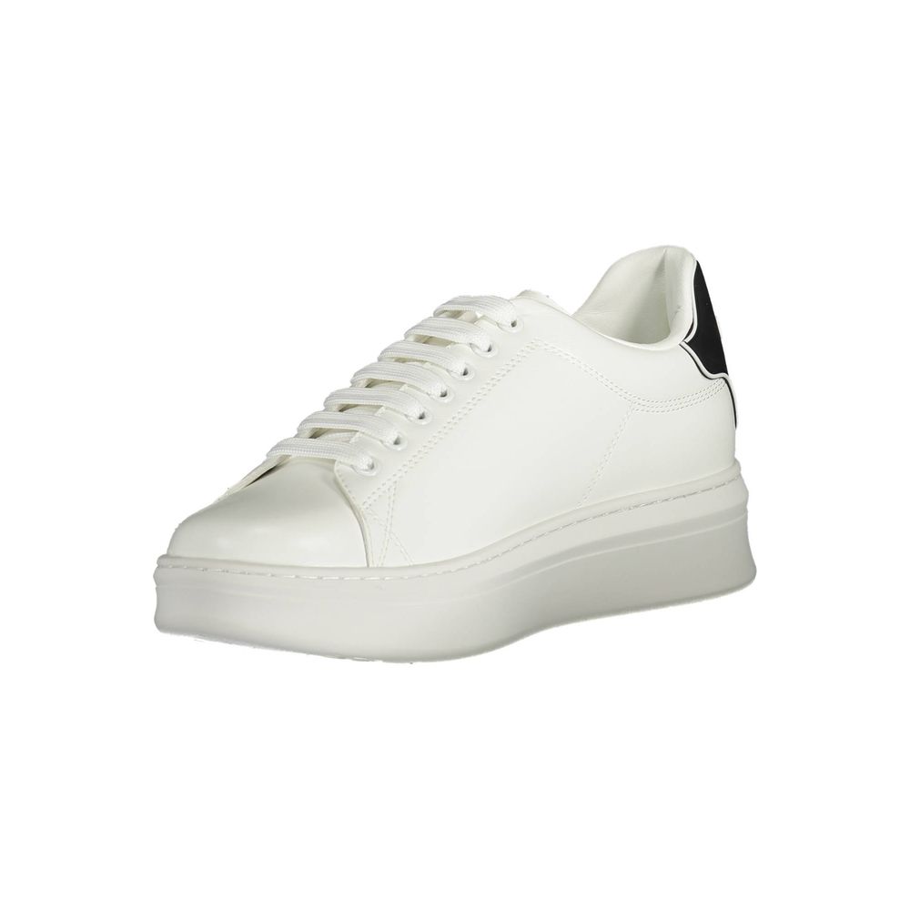 Gaelle Paris White Polyethylene Sneaker
