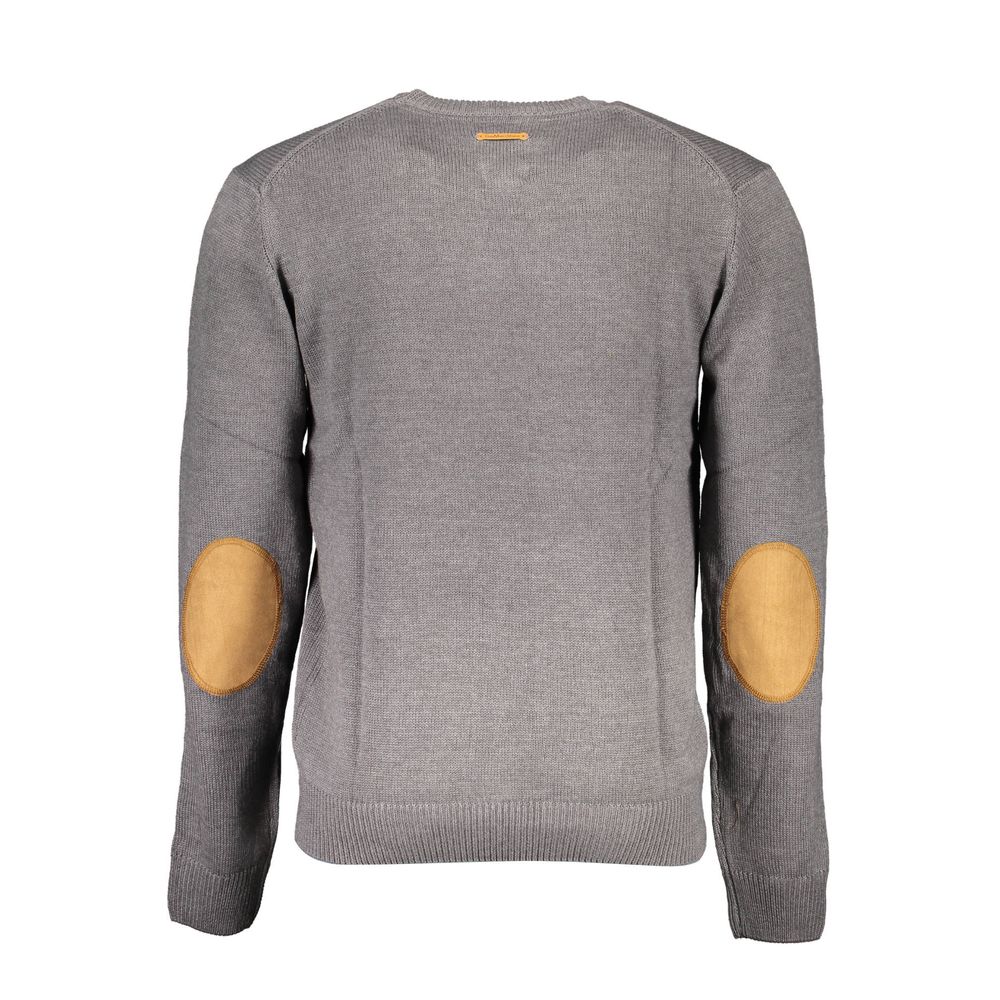 Gianmarco Venturi Gray Cotton Sweater