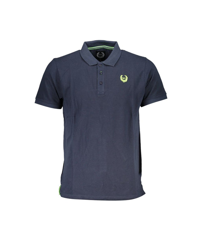 Gianmarco Venturi Blue Cotton Polo Shirt