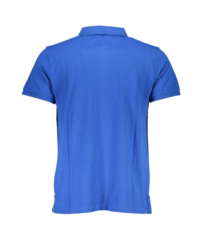 Gianmarco Venturi Blue Cotton Polo Shirt