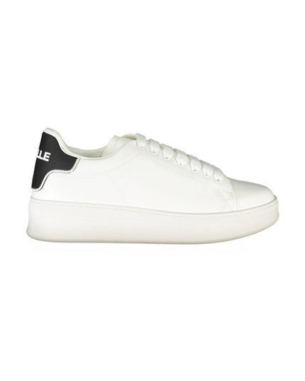 Gaelle Paris White Polyethylene Sneaker