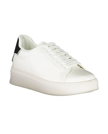 Gaelle Paris White Polyethylene Sneaker