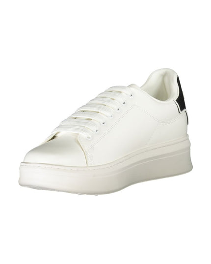Gaelle Paris White Polyethylene Sneaker
