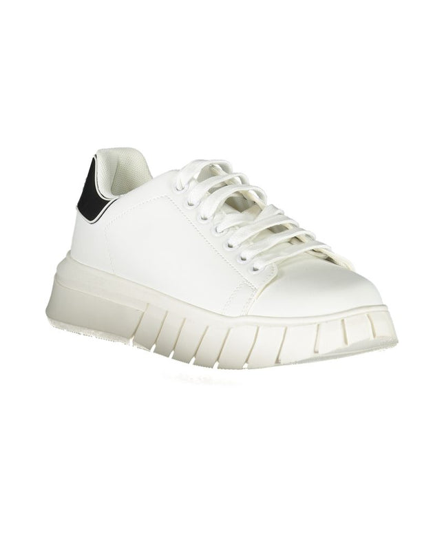 Gaelle Paris White Polyester Sneaker