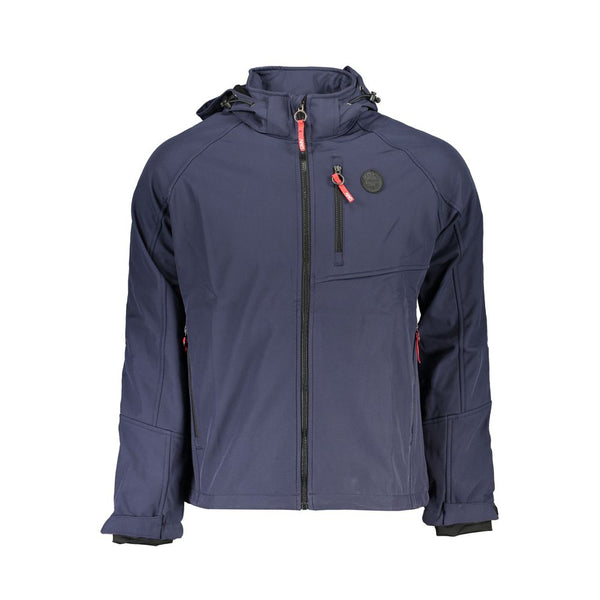 Gianmarco Venturi Blue Polyester Jackets & Coat