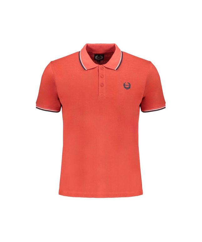 Gianmarco Venturi Red Cotton Polo Shirt