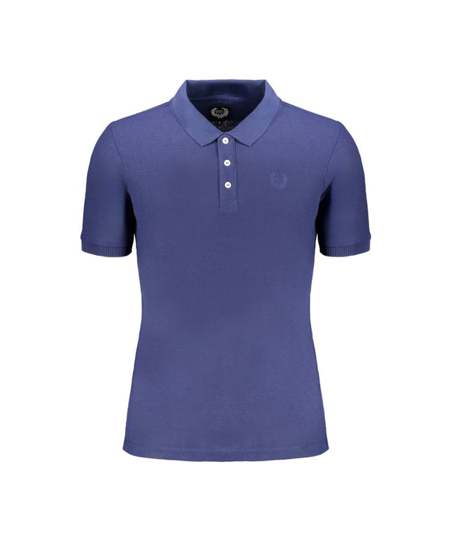 Gianmarco Venturi Blue Cotton Polo Shirt