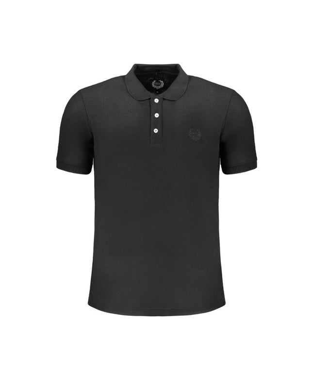 Gianmarco Venturi Black Cotton Polo Shirt