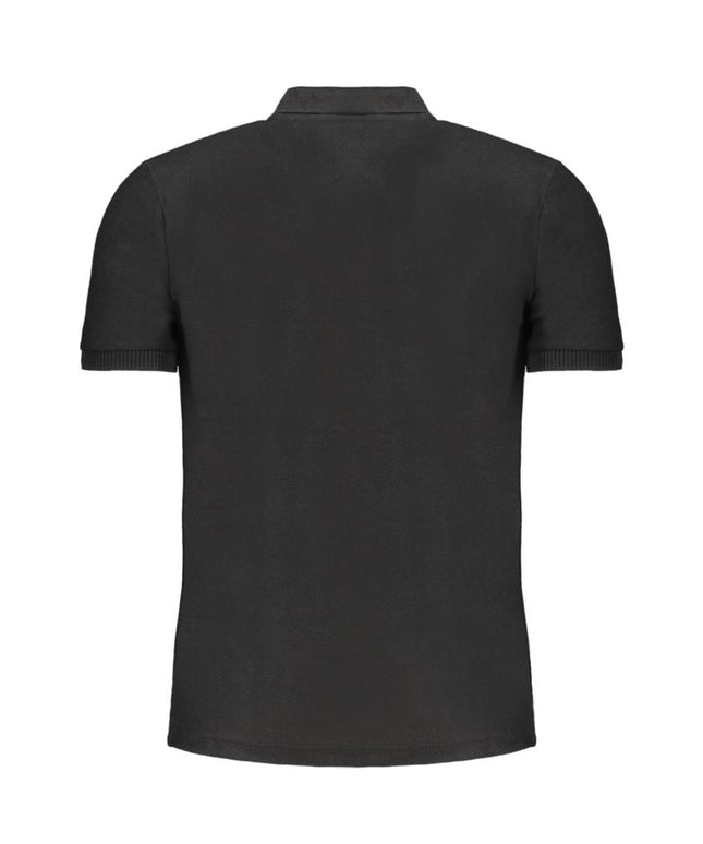 Gianmarco Venturi Black Cotton Polo Shirt