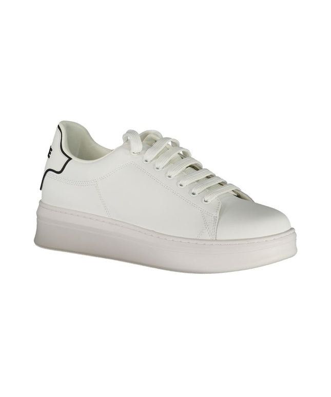 Gaelle Paris White Polyethylene Sneaker
