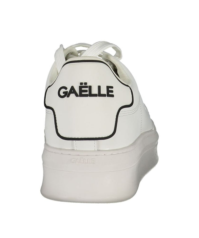 Gaelle Paris White Polyethylene Sneaker