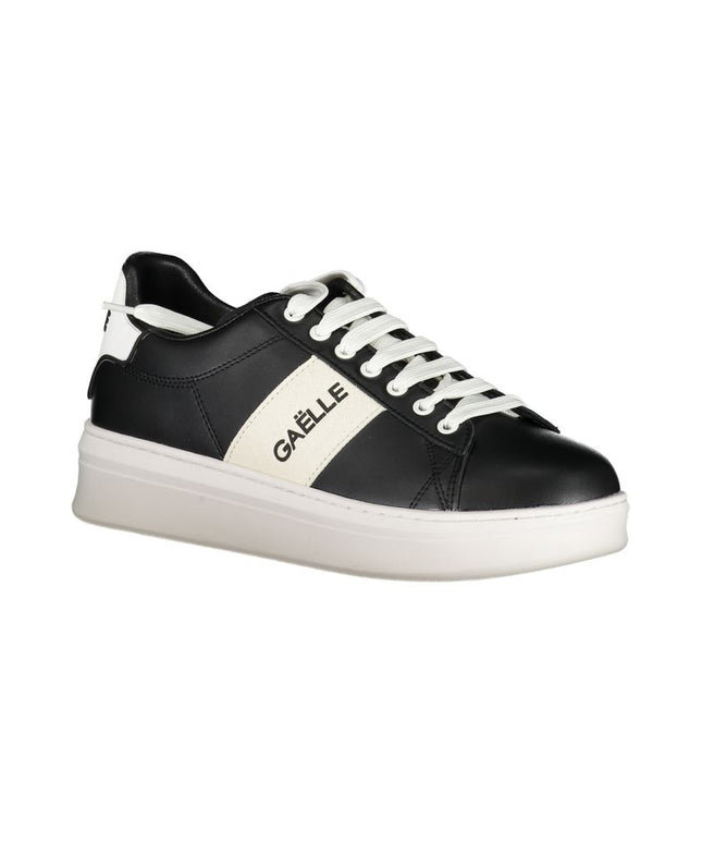 Gaelle Paris Black Polyethylene Sneaker