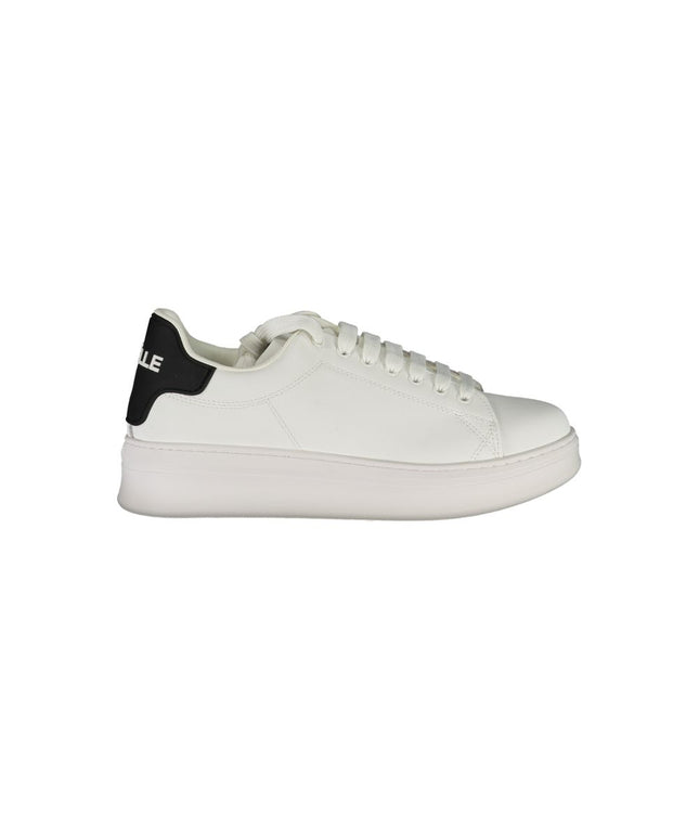 Gaelle Paris White Polyethylene Sneaker