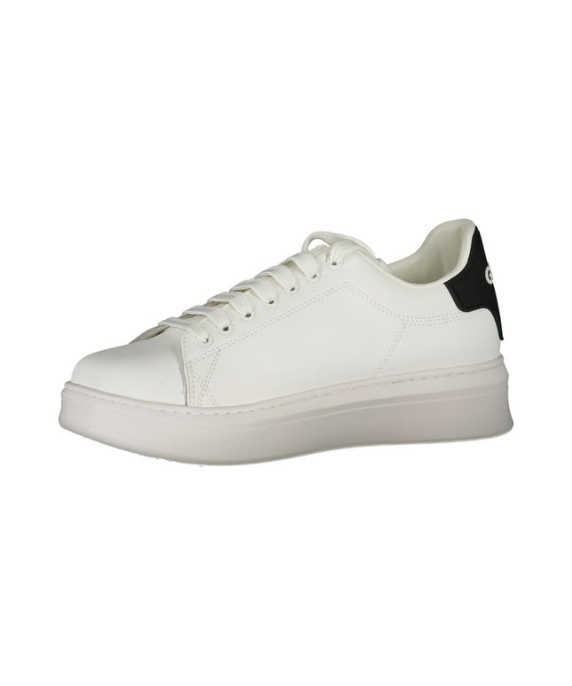 Gaelle Paris White Polyethylene Sneaker