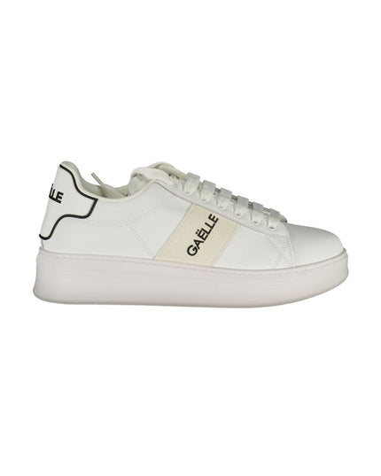 Gaelle Paris White Polyethylene Sneaker