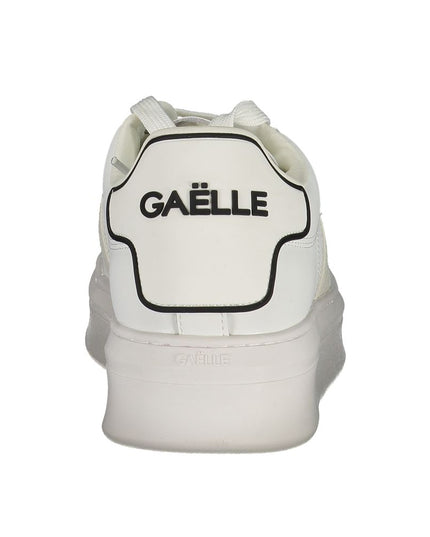 Gaelle Paris White Polyethylene Sneaker