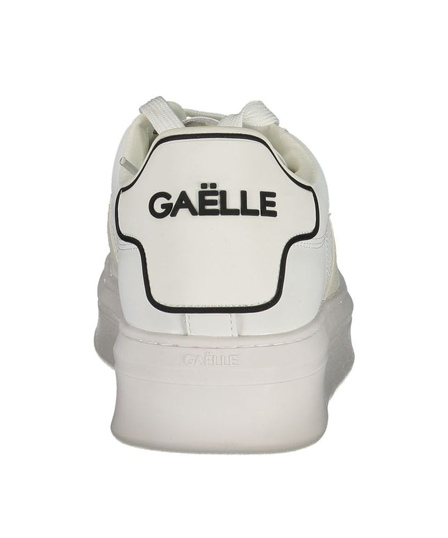 Gaelle Paris White Polyethylene Sneaker