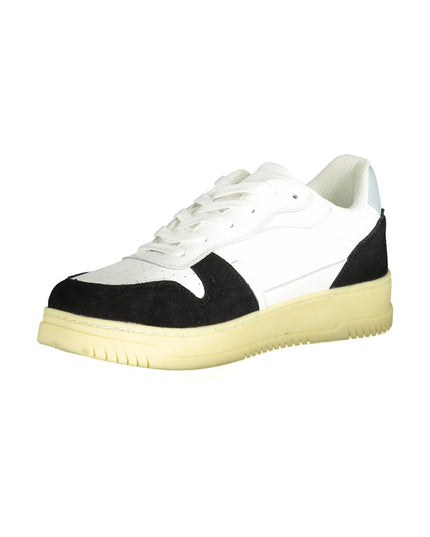 Gaelle Paris White Polyester Sneaker