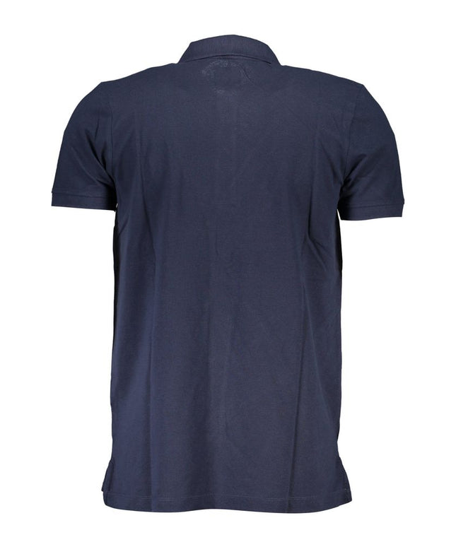 Gianmarco Venturi Blue Cotton Polo Shirt