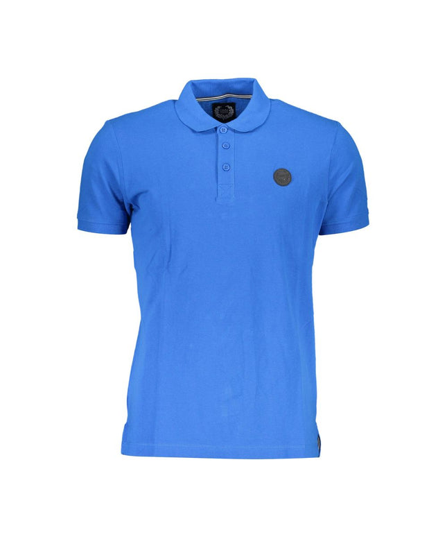 Gianmarco Venturi Blue Cotton Polo Shirt