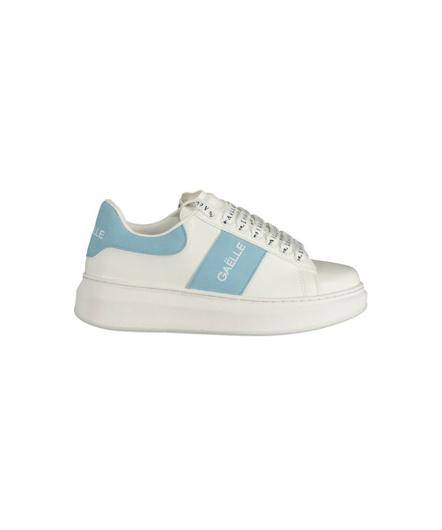 Gaelle Paris White Polyethylene Sneaker