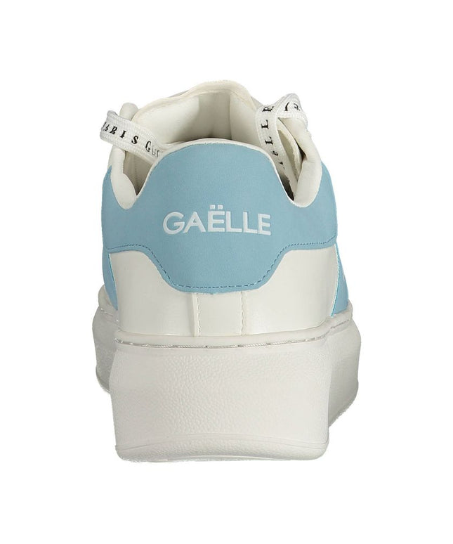 Gaelle Paris White Polyethylene Sneaker