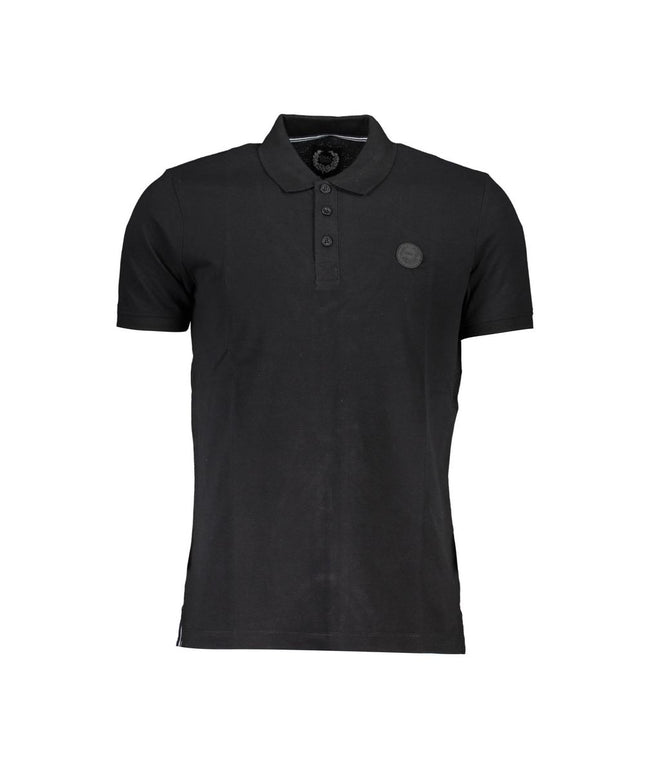 Gianmarco Venturi Black Cotton Polo Shirt