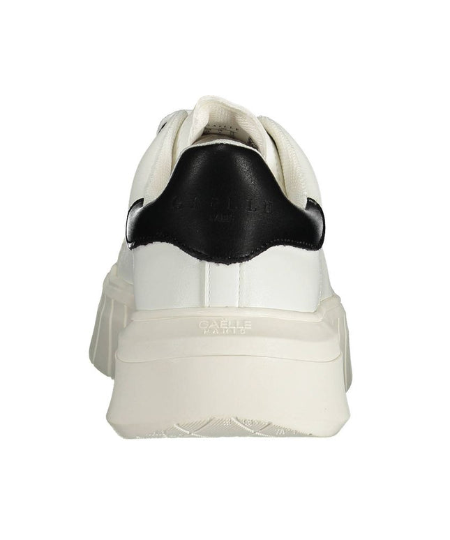 Gaelle Paris White Polyester Sneaker