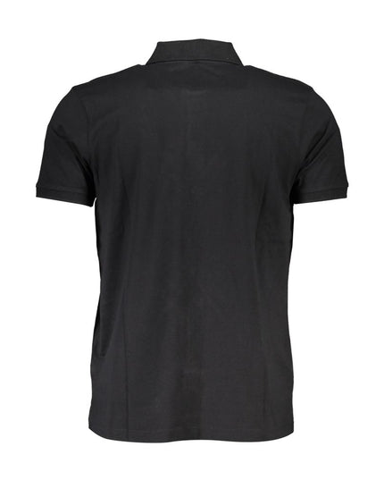 Gianmarco Venturi Black Cotton Polo Shirt