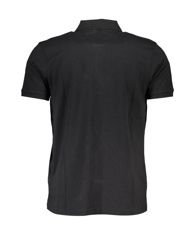 Gianmarco Venturi Black Cotton Polo Shirt